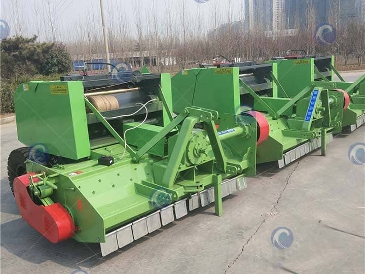 Tractor towing square straw strapping baler machine丨round pickup baler